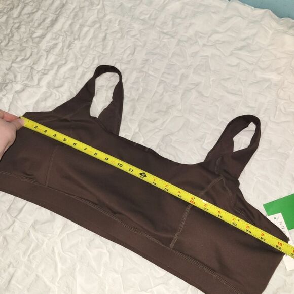 New J Crew CloudStretch Scoopneck Brown Sports Bra 3X - Picture 8 of 12